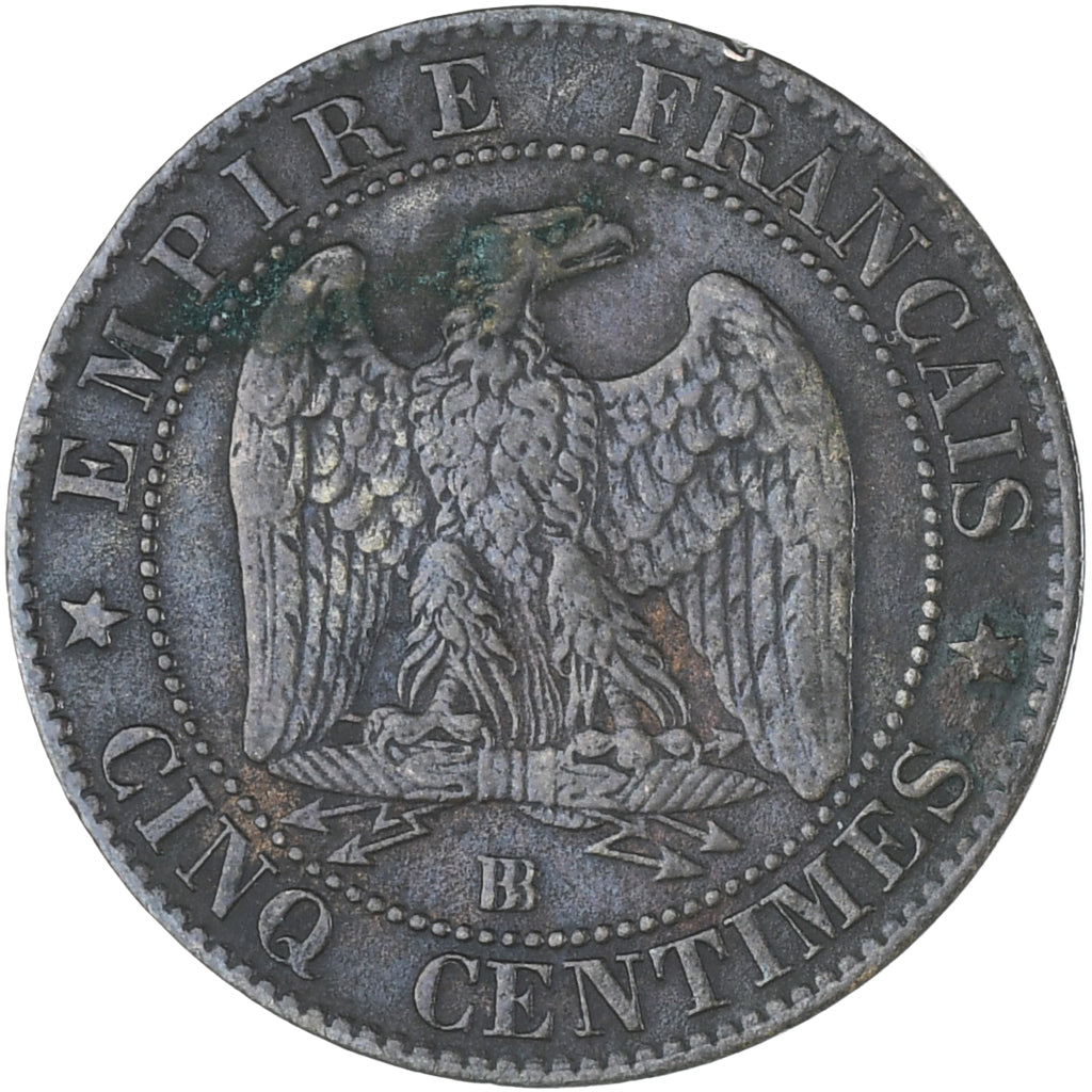 Coin, France, Napoleon III, Napoléon III, 5 Centimes, 1856, Strasbourg