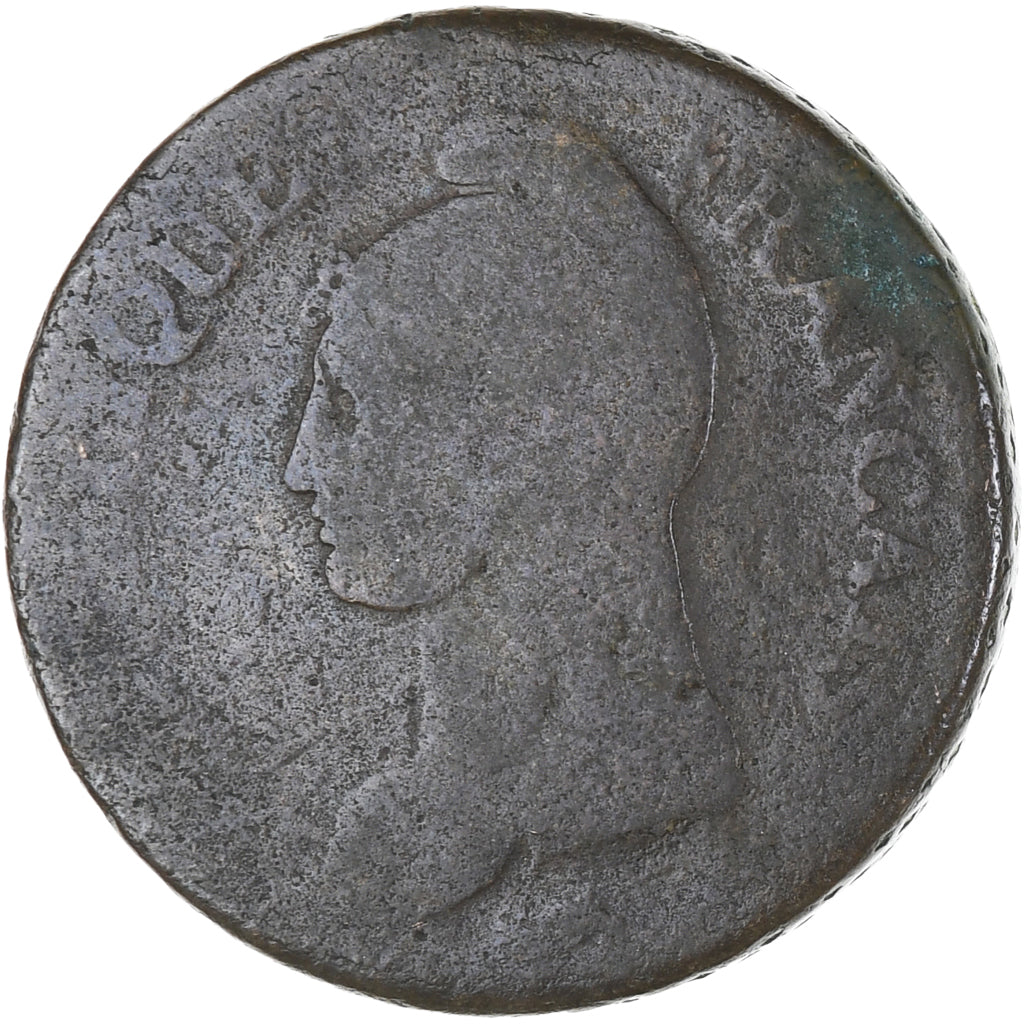Münze, Frankreich, Dupré, Decime, AN 8, Strasbourg, S, Bronze, KM:644.4