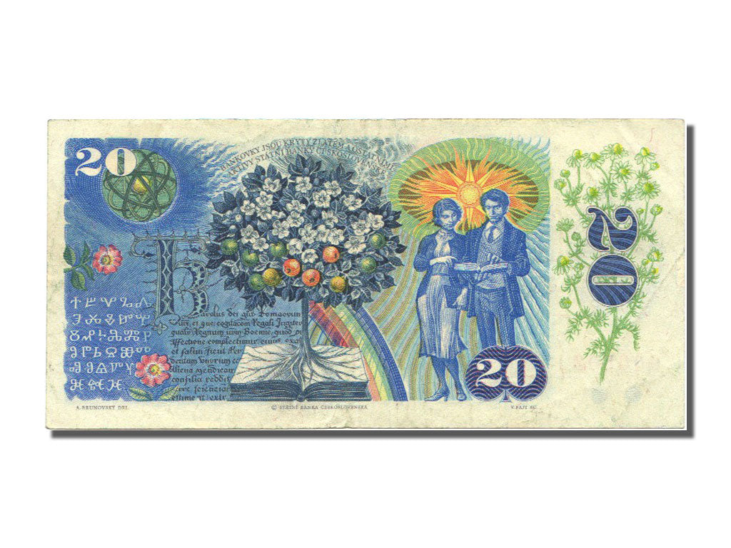 Czechoslovakia, 20 Korun, 1988, KM #95, EF(40-45), H