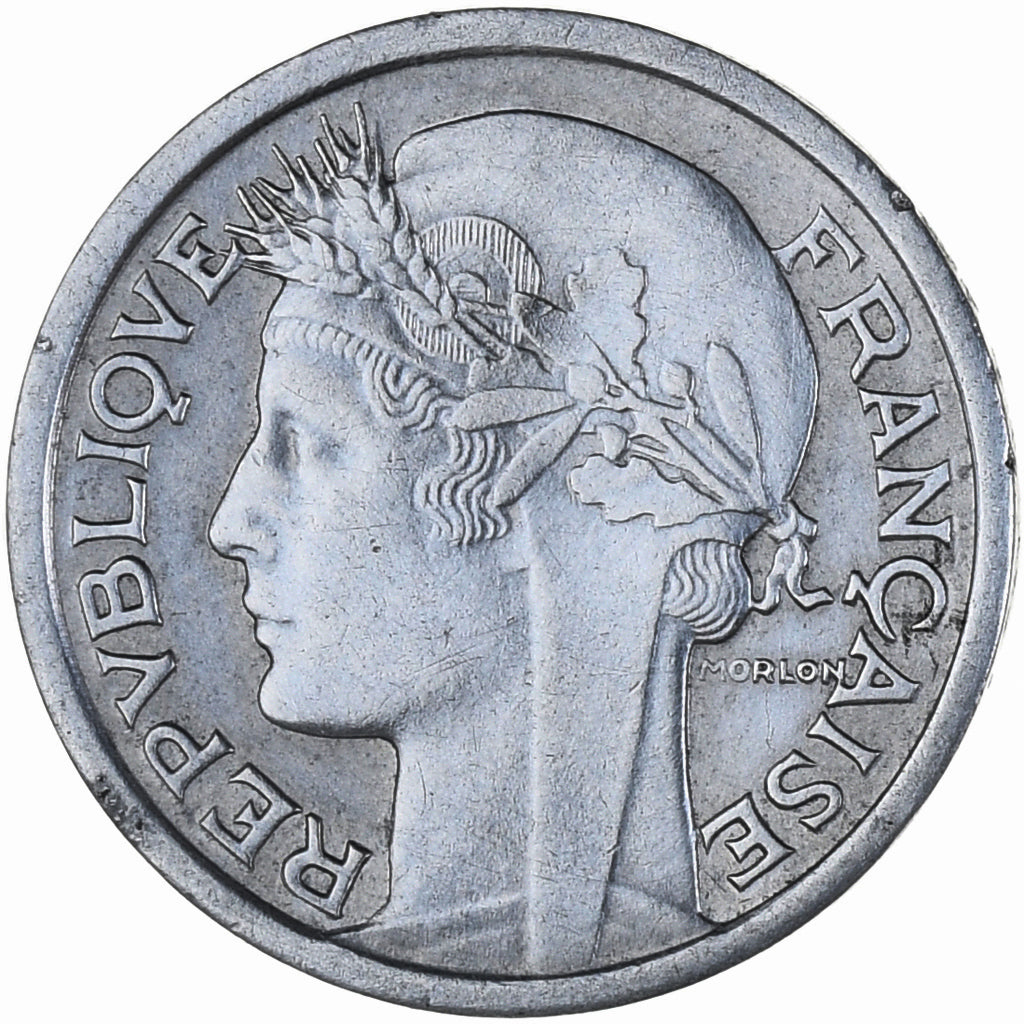 Moeda, França, Morlon, Franc, 1946, Beaumont - Le Roger, AU(55-58), Alumínio