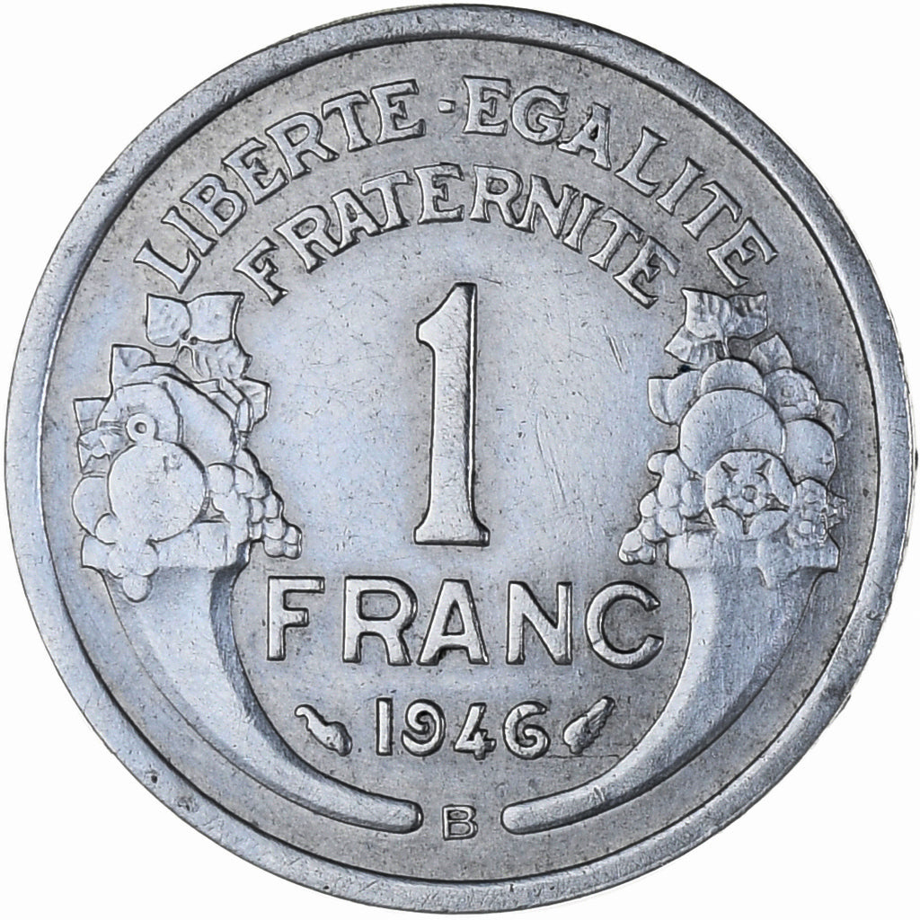 Moeda, França, Morlon, Franc, 1946, Beaumont - Le Roger, AU(55-58), Alumínio