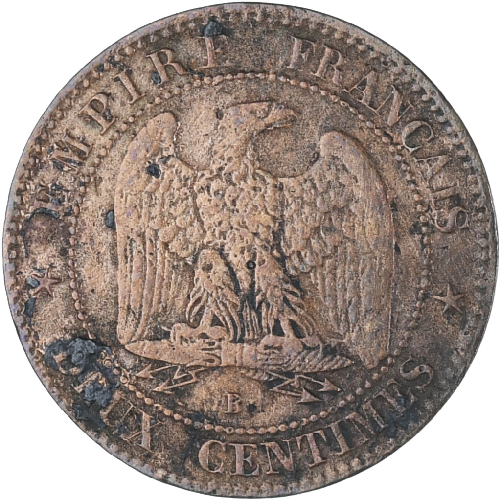Moneda, Francia, Napoleon III, Napoléon III, 2 Centimes, 1856, Rouen, EBC