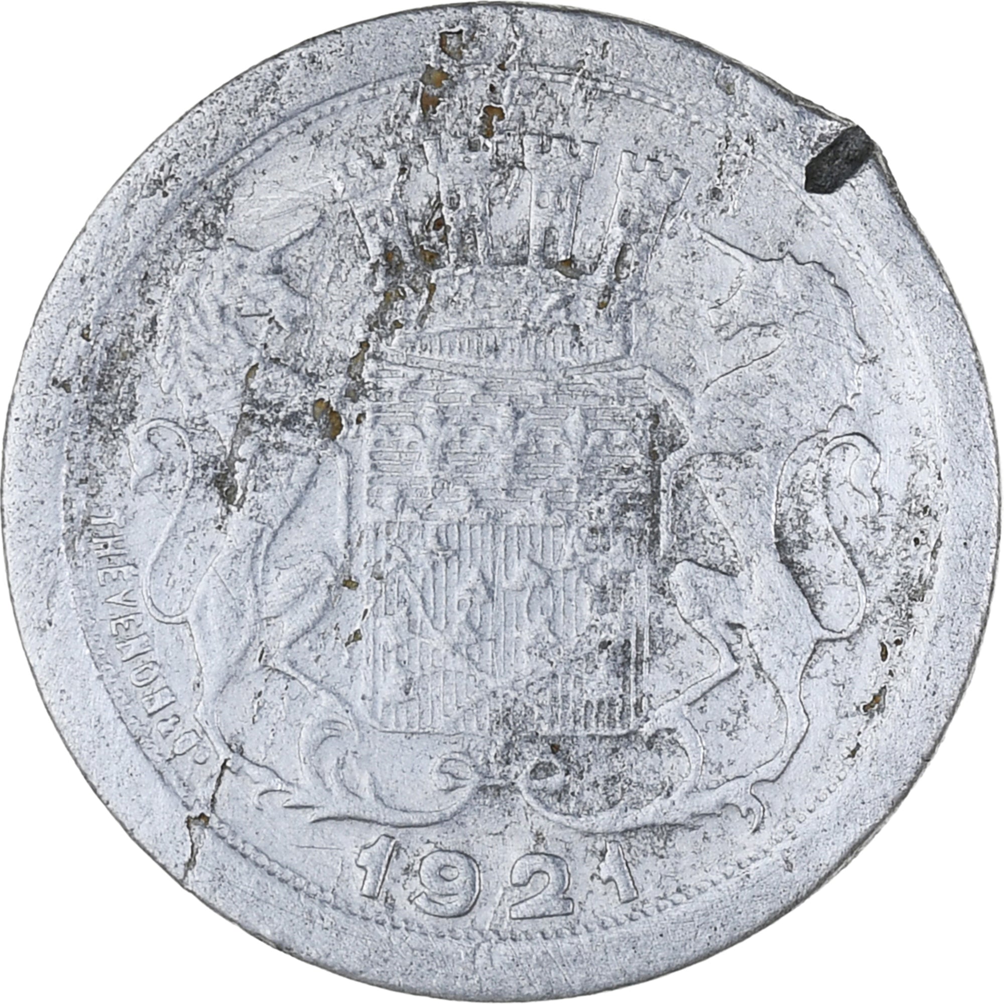Coin, France, ,, 10 Centimes, 1921, VF(30-35), Aluminium