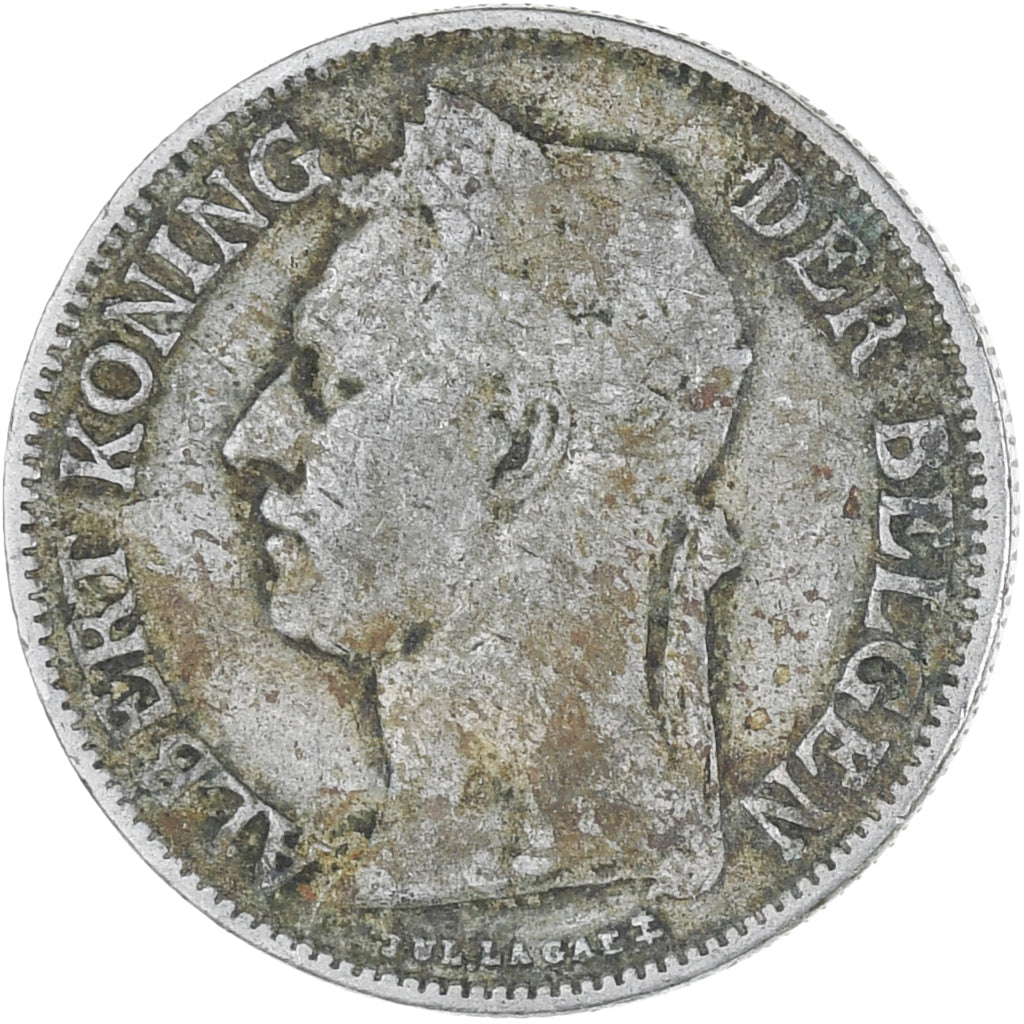 Münze, Belgisch-Kongo, 50 Centimes, 1926, S+, Kupfer-Nickel, KM:23