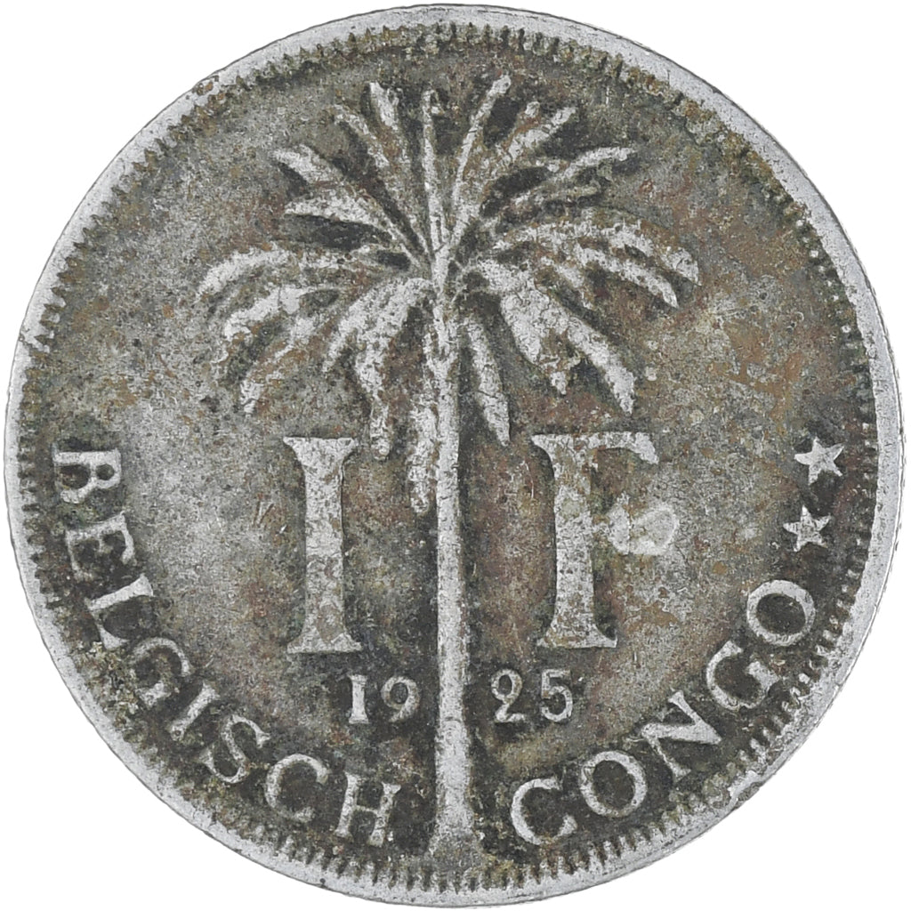 Monnaie, Congo belge, Franc, 1925, TB+, Cupro-nickel, KM:21