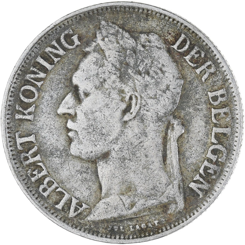 Coin, Belgian Congo, Franc, 1923, VF(20-25), Copper-nickel, KM:21