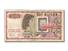 Macedonia, 5000 (Denar), 1992, KM #7a, EF(40-45)