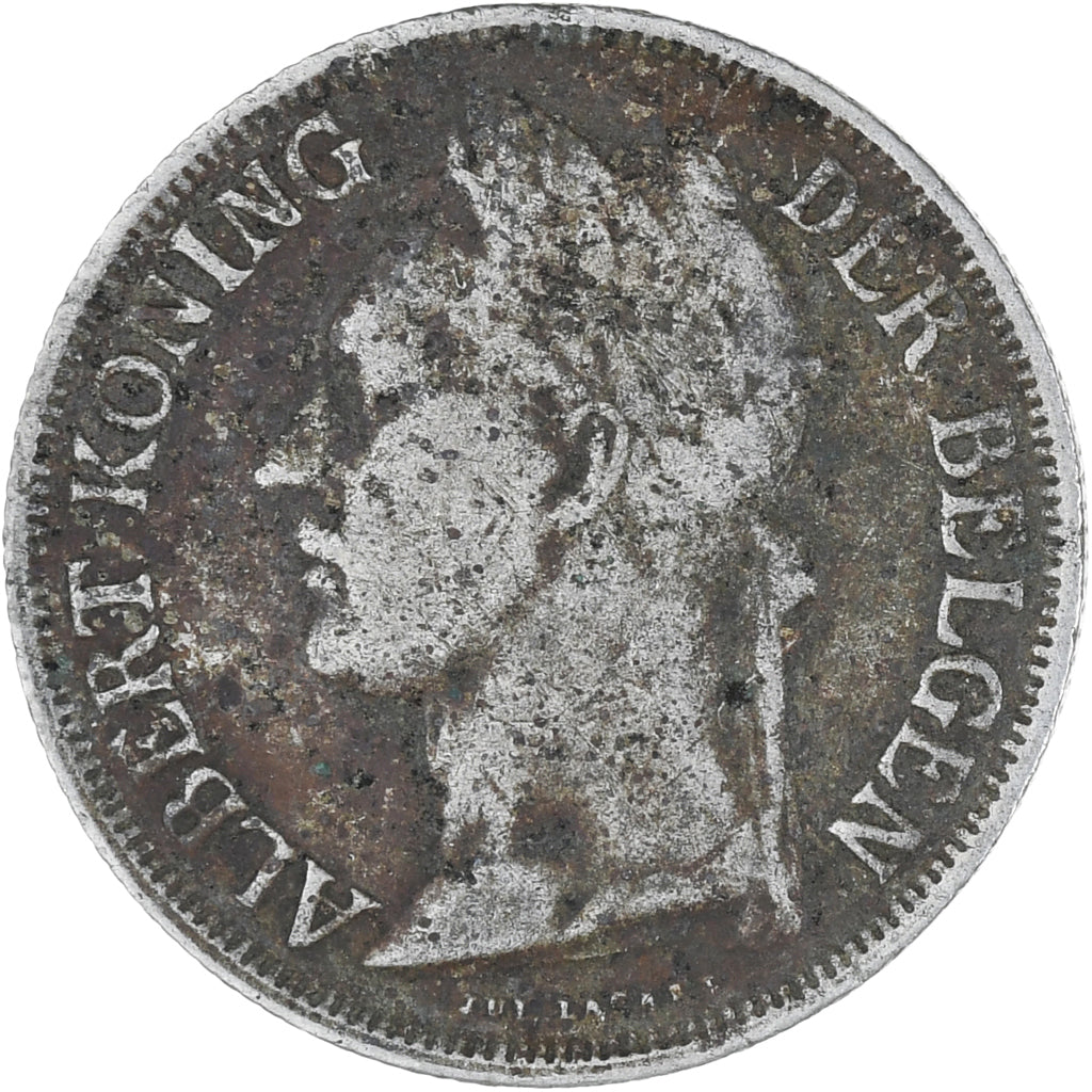 Münze, Belgisch-Kongo, Franc, 1922, S, Kupfer-Nickel, KM:21