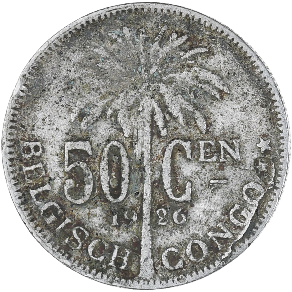 Monnaie, Congo belge, 50 Centimes, 1926, TB, Cupro-nickel, KM:23