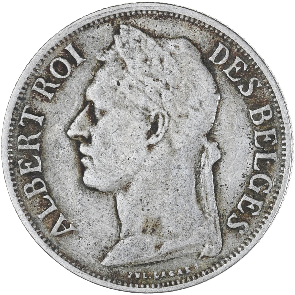 Münze, Belgisch-Kongo, Franc, 1929, SS, Kupfer-Nickel, KM:21