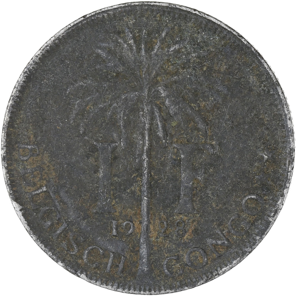 Monnaie, Congo belge, Franc, 1928, TB, Cupro-nickel, KM:21
