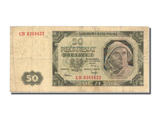 Poland, 50 Zlotych, 1948, KM #138, 1948-07-01, EF(40-45), CB