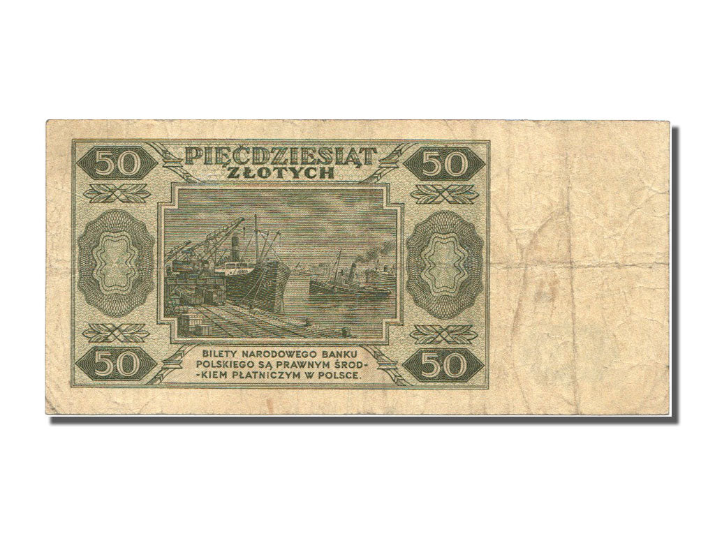Poland, 50 Zlotych, 1948, KM #138, 1948-07-01, EF(40-45), CB