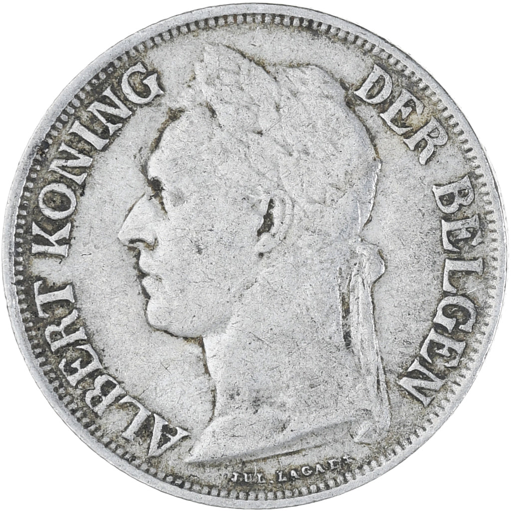 Moneda, Congo belga, Franc, 1928, MBC+, Cobre - níquel, KM:21