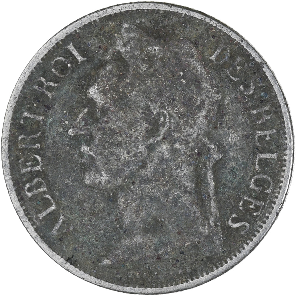 Moeda, Congo Belga, Franc, 1928, F(12-15), Cobre-níquel, KM:20