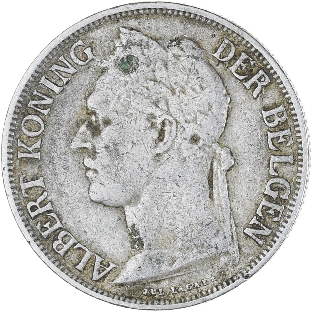 Munten, Belgisch Congo, Franc, 1926, ZF, Cupro-nikkel, KM:21