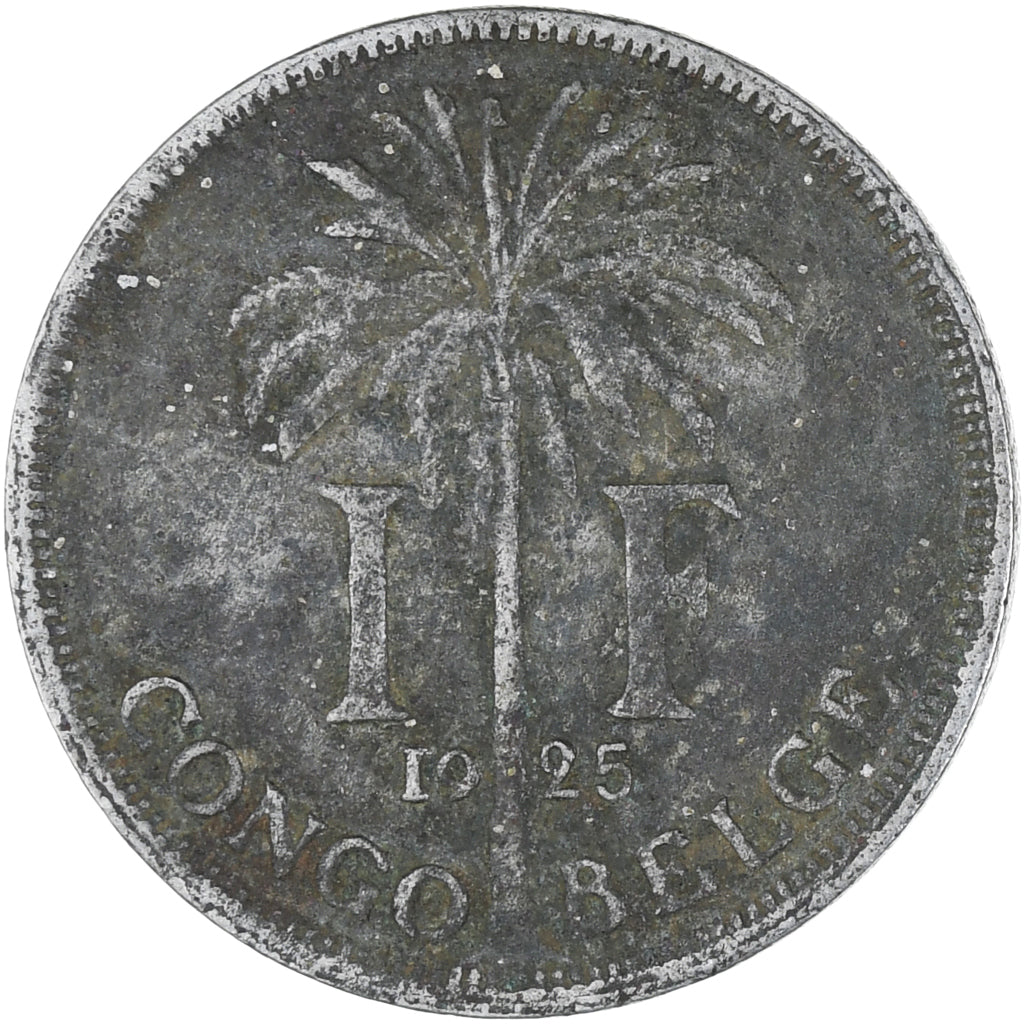 Monnaie, Congo belge, Franc, 1925, B, Cupro-nickel, KM:20