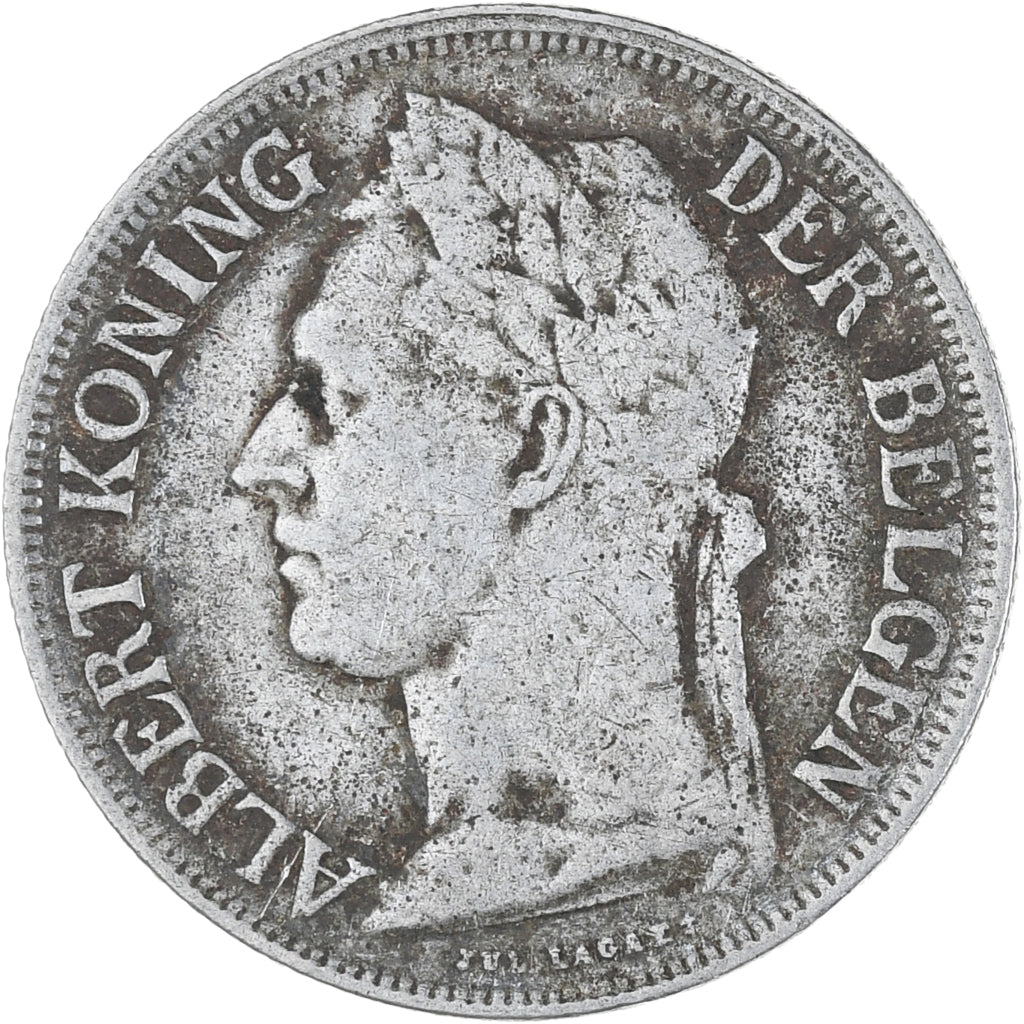 Münze, Belgisch-Kongo, Franc, 1924, SS, Kupfer-Nickel, KM:21