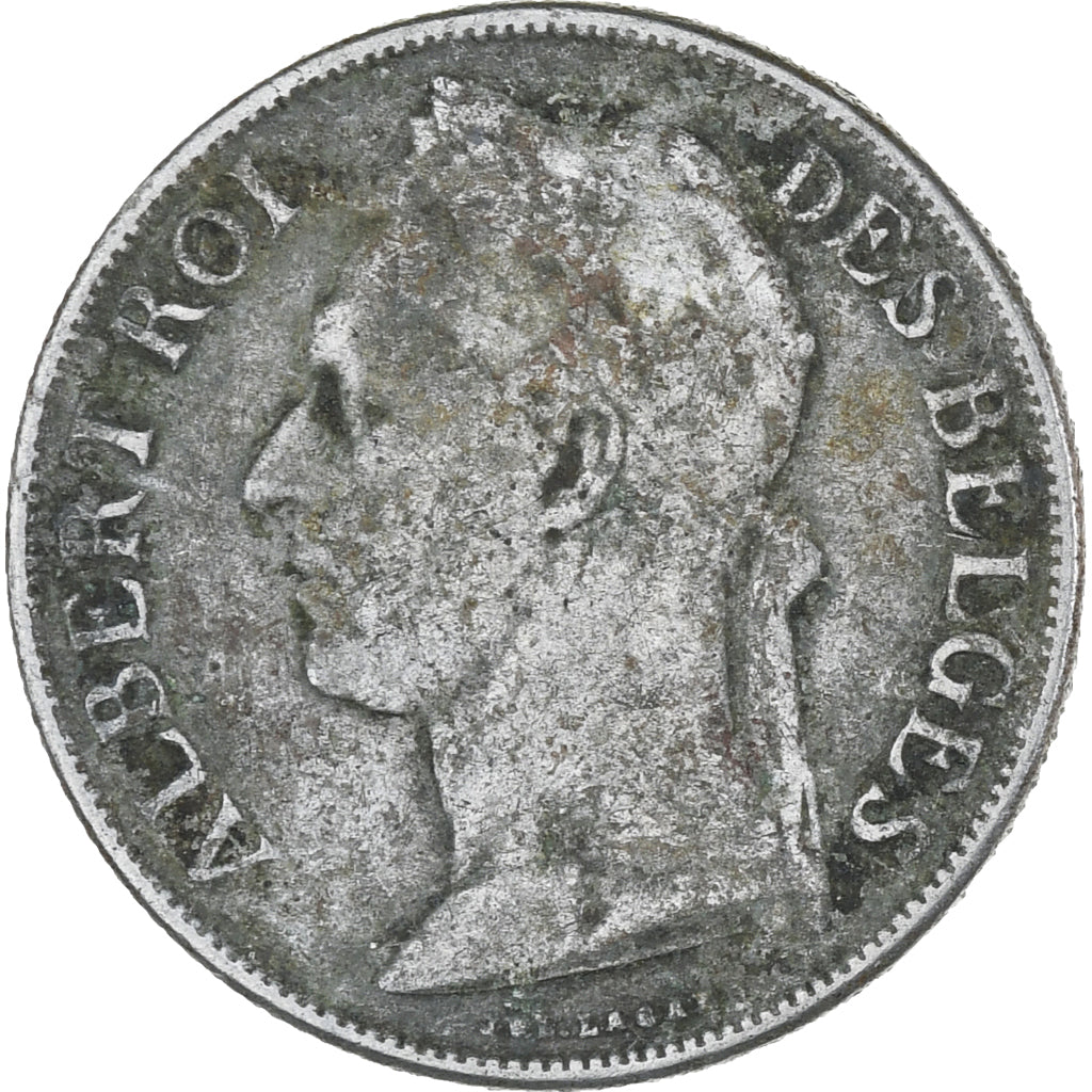 Monnaie, Congo belge, Franc, 1922, TTB, Cupro-nickel, KM:20