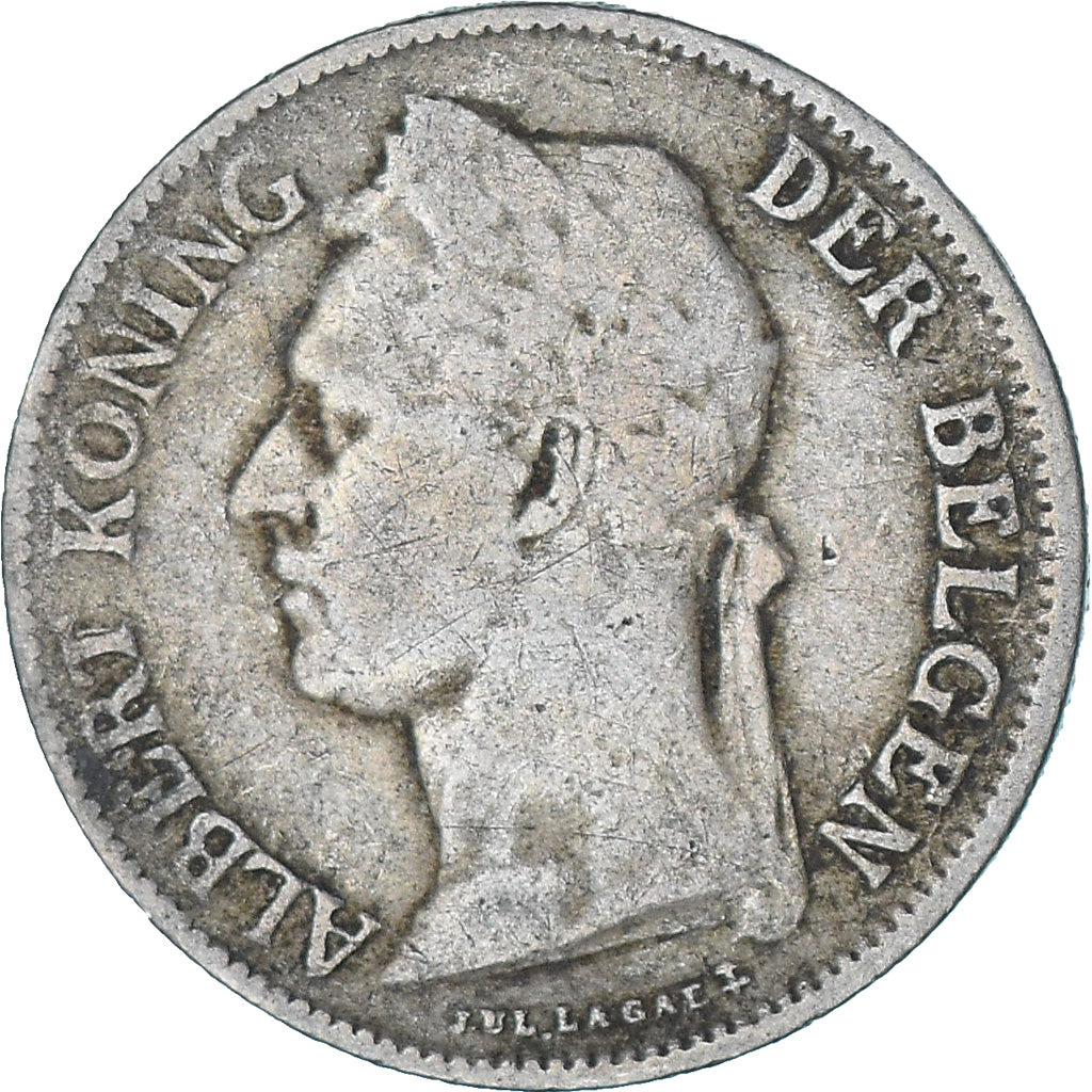 Münze, Belgisch-Kongo, 50 Centimes, 1925, SS, Kupfer-Nickel, KM:23