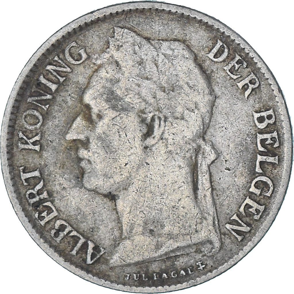 Münze, Belgisch-Kongo, 50 Centimes, 1925, SS, Kupfer-Nickel, KM:23