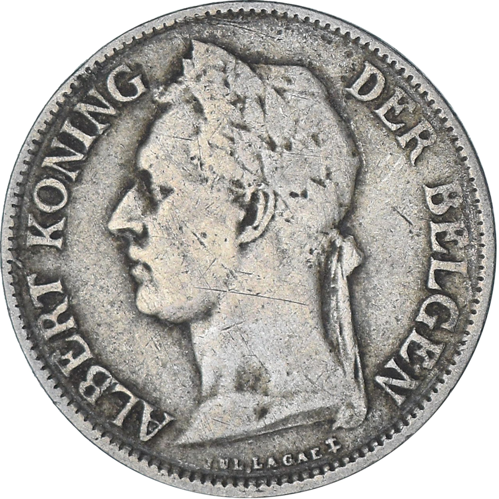 Münze, Belgisch-Kongo, 50 Centimes, 1925, SS, Kupfer-Nickel, KM:23