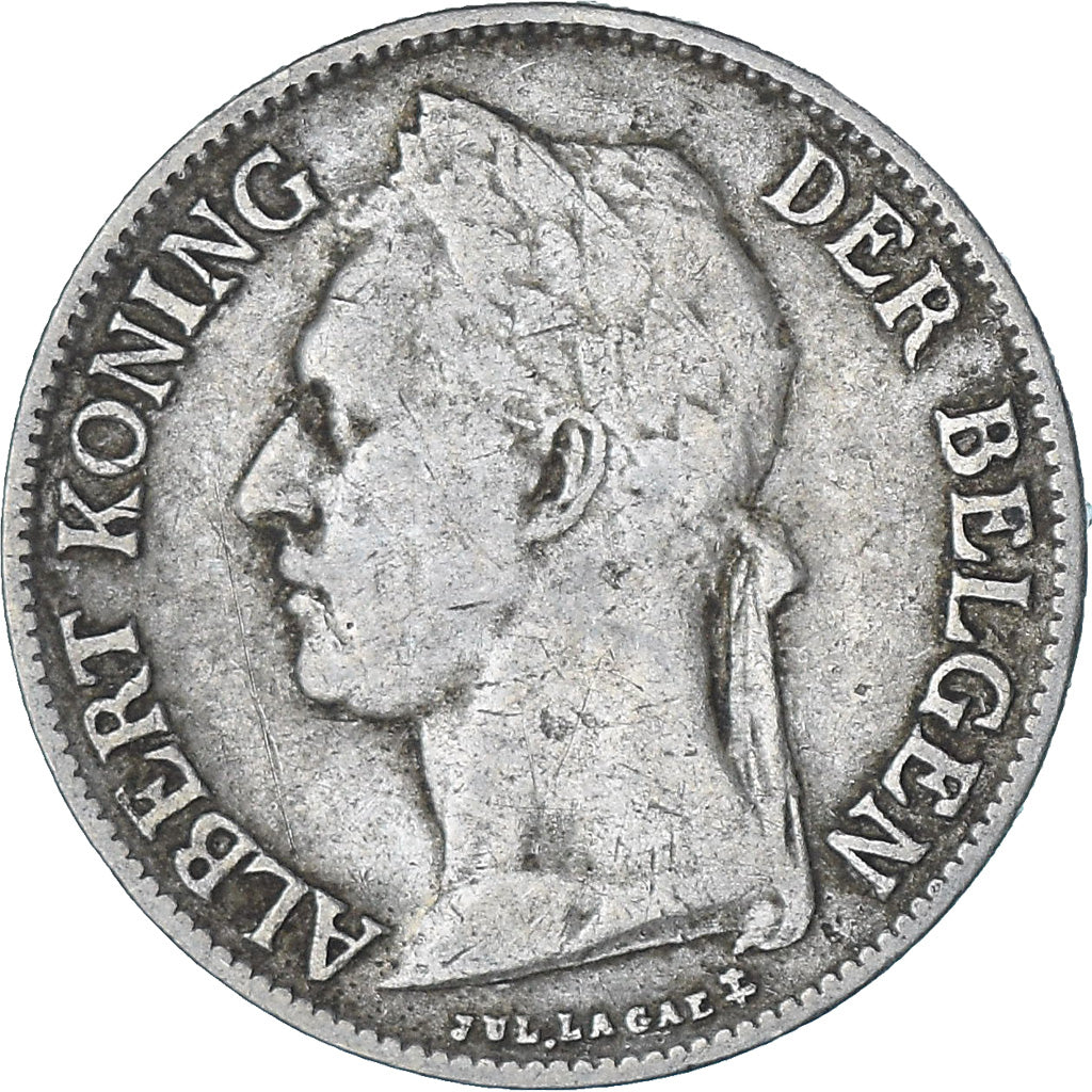 Moneta, Kongo Belgijskie, 50 Centimes, 1924, EF(40-45), Miedź-Nikiel, KM:23