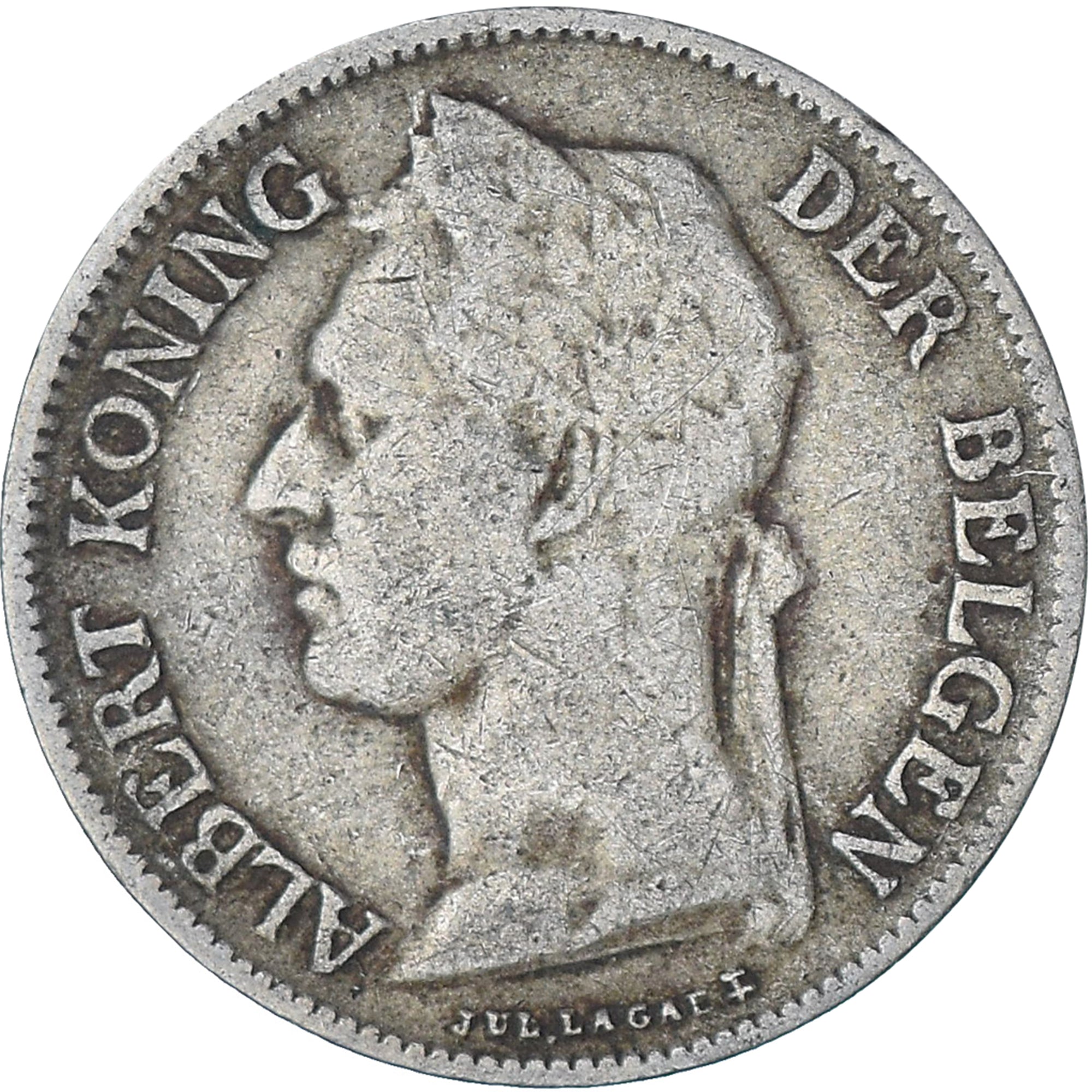 Moneta, Congo belga, 50 Centimes, 1921, BB, Rame-nichel, KM:23
