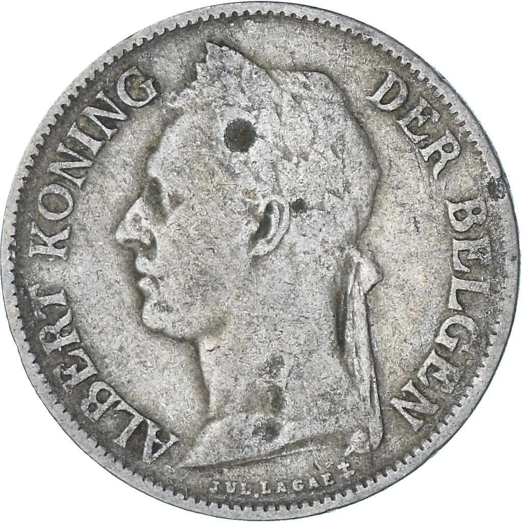 Coin, Belgian Congo, 50 Centimes, 1926, VF(20-25), Copper-nickel, KM:23