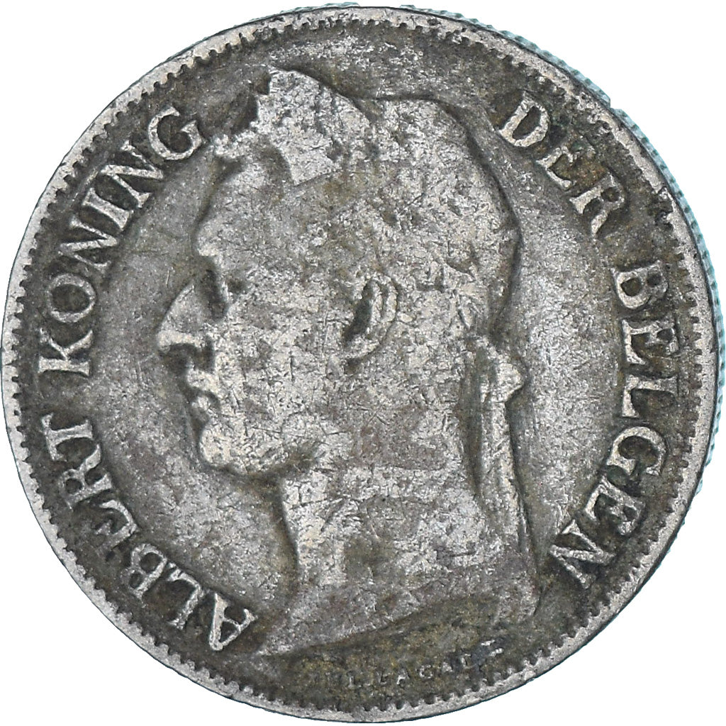 Münze, Belgisch-Kongo, 50 Centimes, 1926, SS, Kupfer-Nickel, KM:23