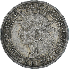 Moneta, Guadalupe, 50 Centimes, 1921, BB, Rame-nichel, KM:45