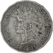Münze, Guadeloupe, 50 Centimes, 1921, SS, Kupfer-Nickel, KM:45
