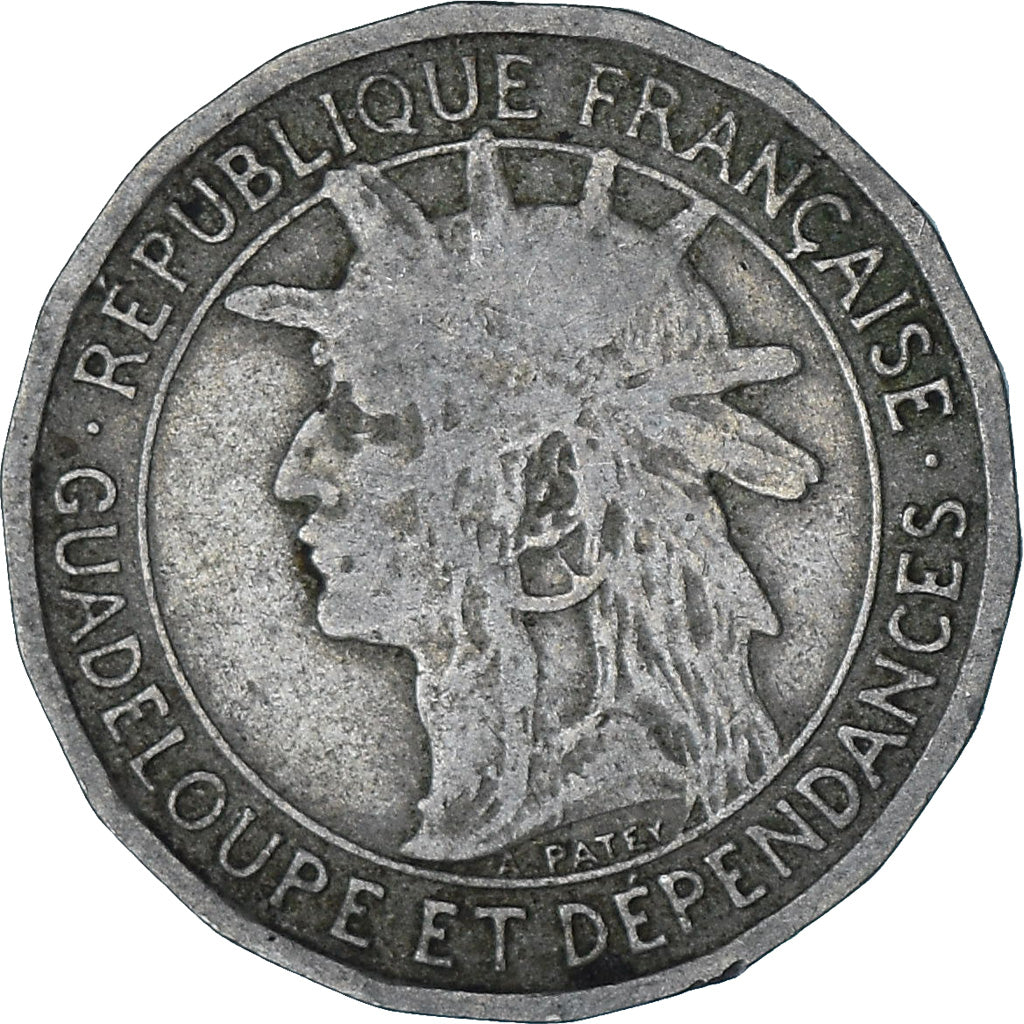 Moneta, Guadalupe, 50 Centimes, 1903, MB+, Rame-nichel, KM:45