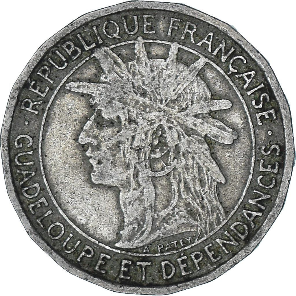 Moneta, Guadalupe, 50 Centimes, 1903, MB+, Rame-nichel, KM:45