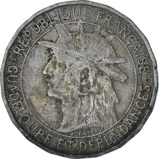 Moneta, Guadalupe, Franc, 1921, MB+, Rame-nichel, KM:46