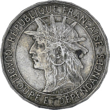 Moneta, Guadalupe, Franc, 1921, BB, Rame-nichel, KM:46