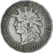 Moneta, Guadalupe, Franc, 1921, BB, Rame-nichel, KM:46