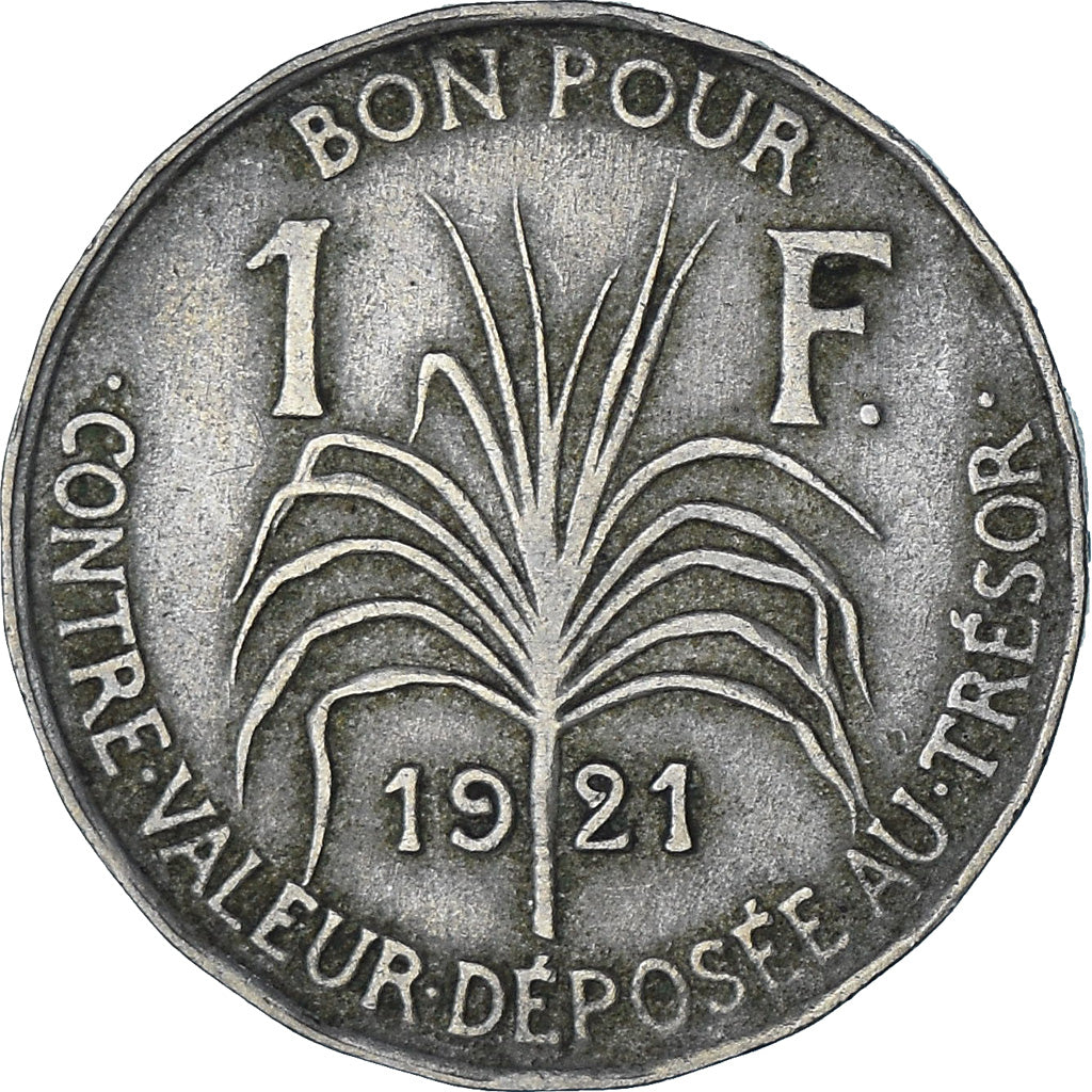 Moneta, Guadalupe, Franc, 1921, BB, Rame-nichel, KM:46