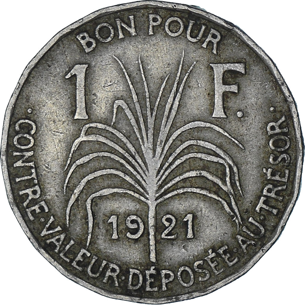 Moneta, Guadalupe, Franc, 1921, BB, Rame-nichel, KM:46