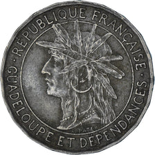 Moneta, Guadalupe, Franc, 1921, BB, Rame-nichel, KM:46
