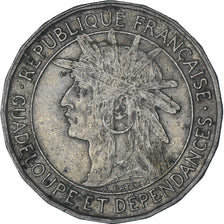 Münze, Guadeloupe, Franc, 1921, SS, Kupfer-Nickel, KM:46
