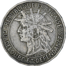 Moneta, Guadalupe, Franc, 1921, BB, Rame-nichel, KM:46