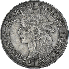 Münze, Guadeloupe, Franc, 1921, SS, Kupfer-Nickel, KM:46