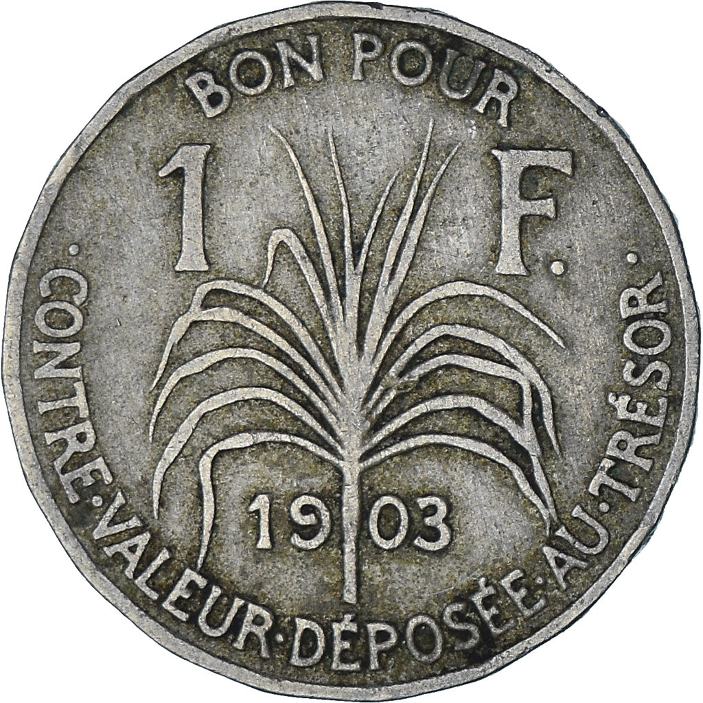 Münze, Guadeloupe, Franc, 1903, S+, Kupfer-Nickel, KM:46