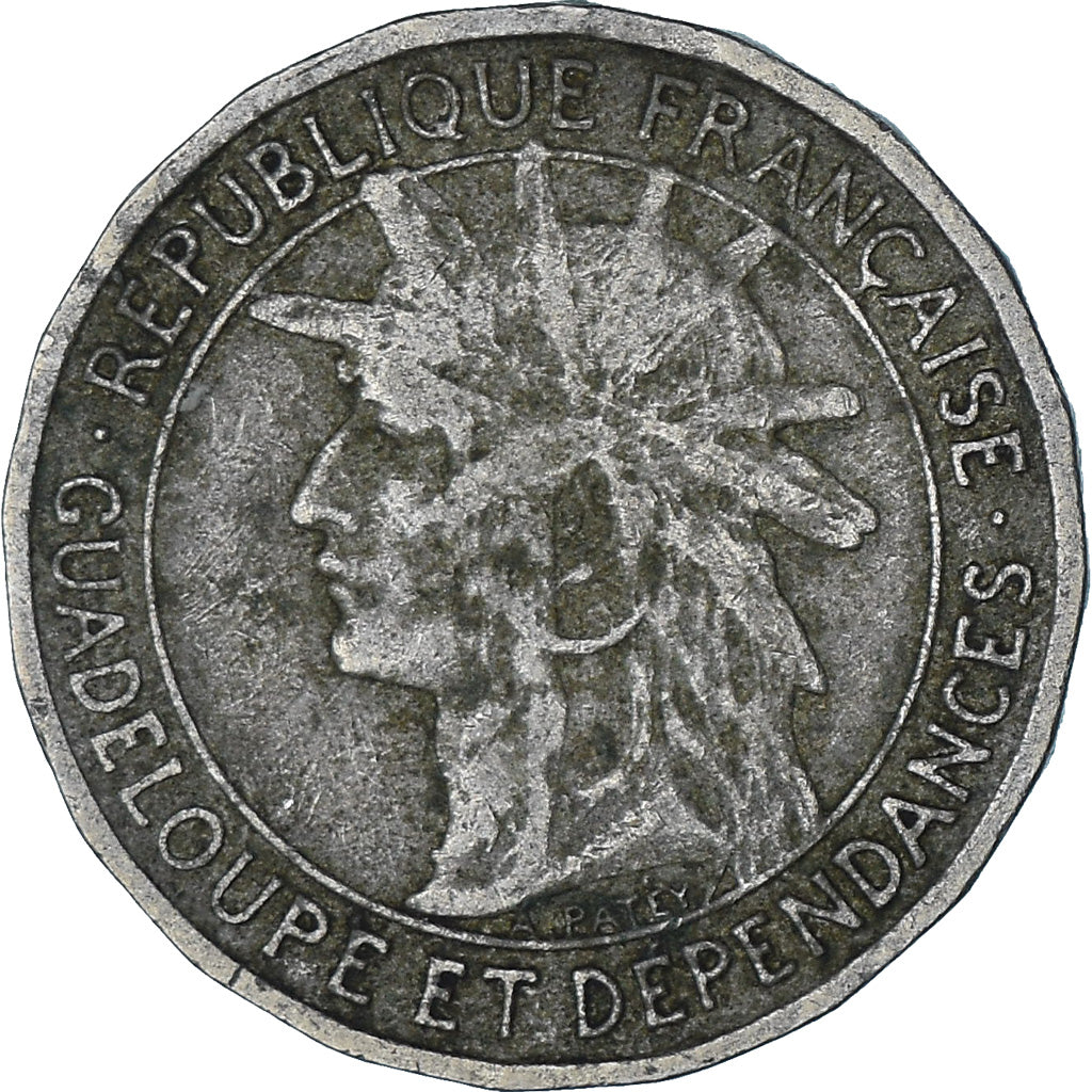 Münze, Guadeloupe, Franc, 1903, S+, Kupfer-Nickel, KM:46