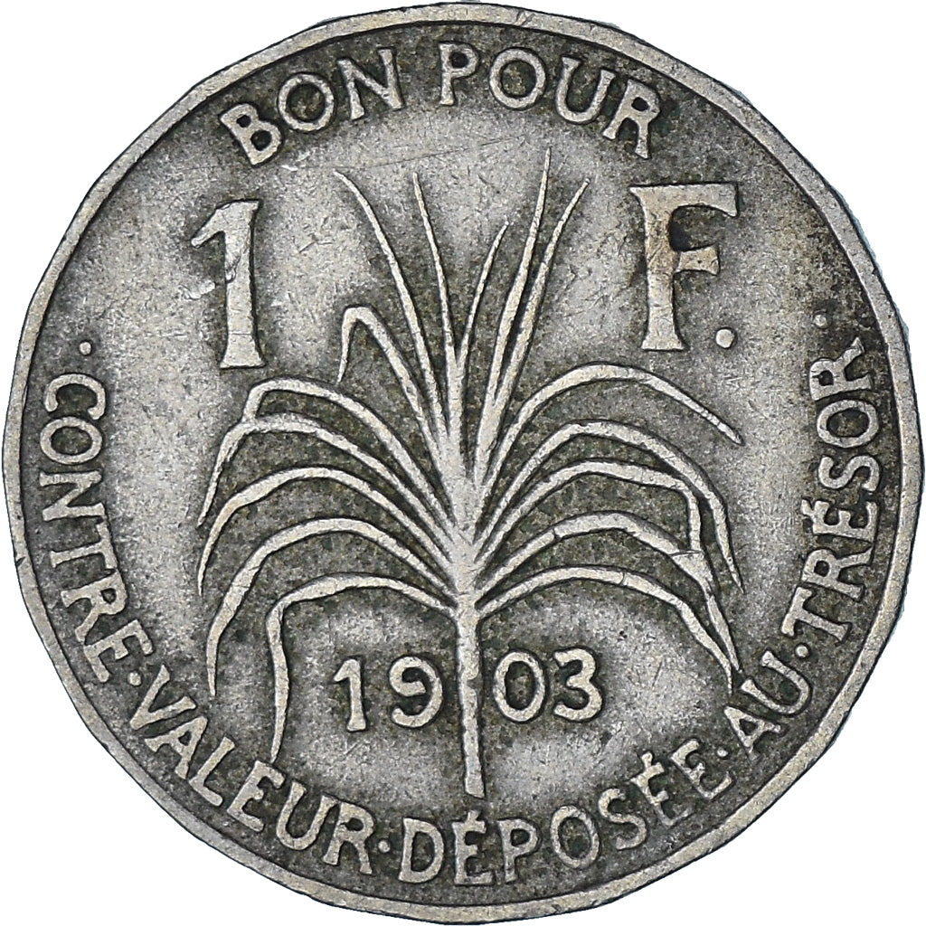 Münze, Guadeloupe, Franc, 1903, SS, Kupfer-Nickel, KM:46