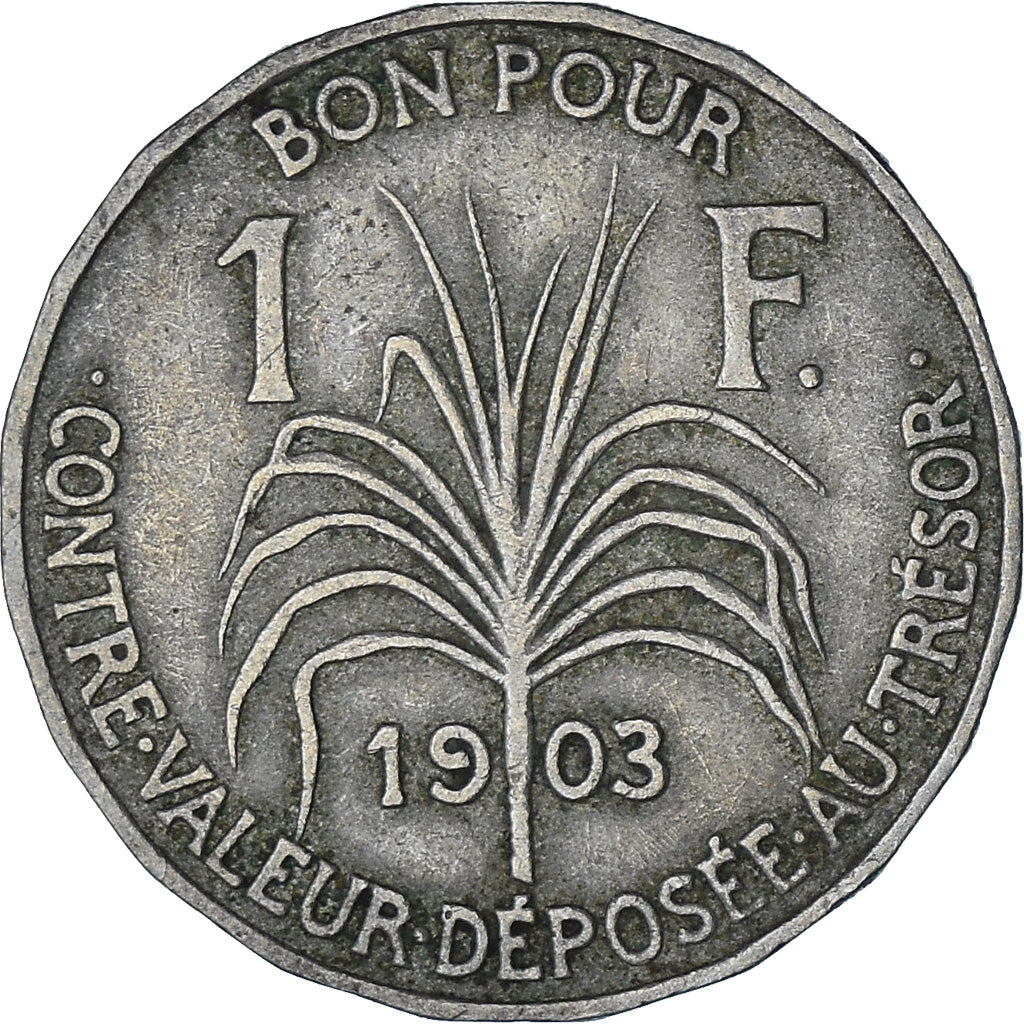 Münze, Guadeloupe, Franc, 1903, SS, Kupfer-Nickel, KM:46