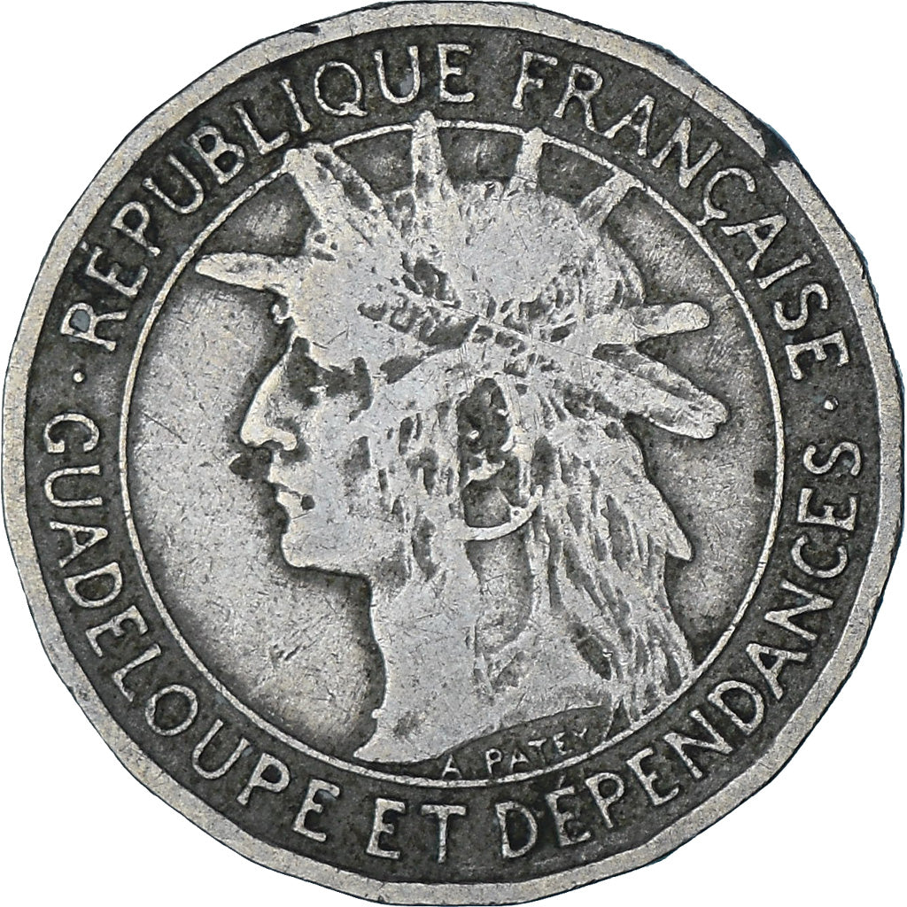 Moneta, Guadalupe, Franc, 1903, BB, Rame-nichel, KM:46