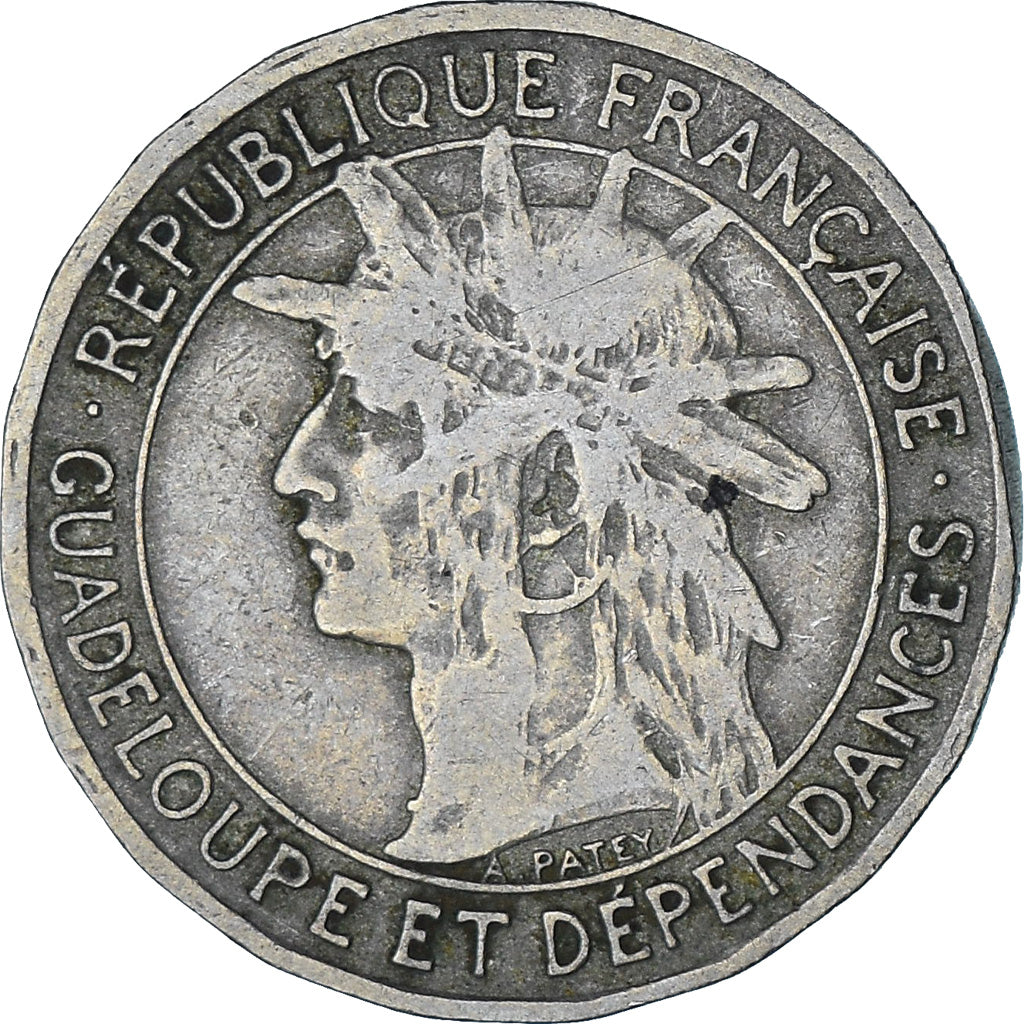 Coin, Guadeloupe, Franc, 1903, EF(40-45), Copper-nickel, KM:46