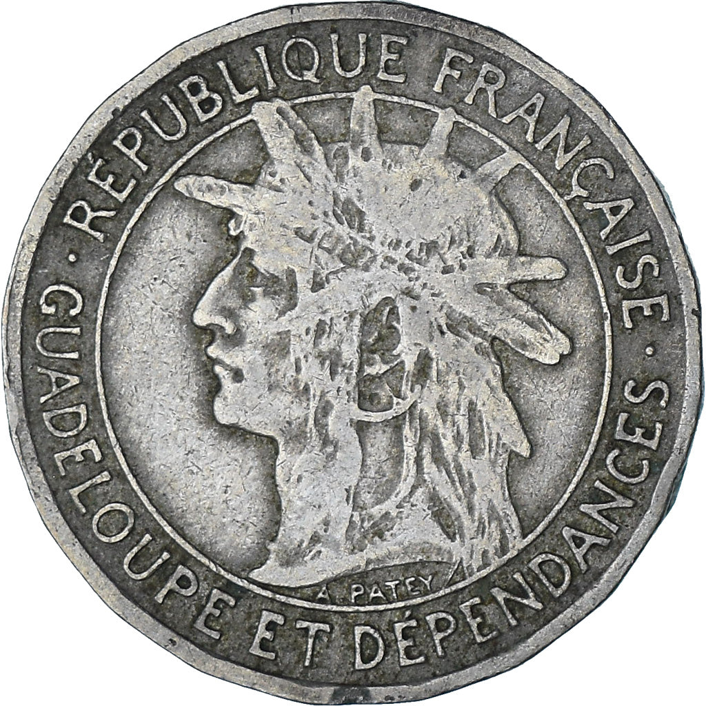 Moneta, Guadalupe, Franc, 1903, BB, Rame-nichel, KM:46